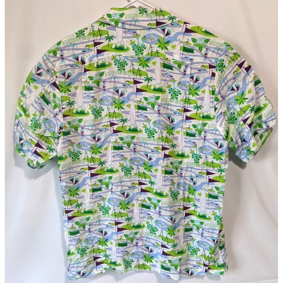 Disneyland Resort Tomorrowland Shag Hawaiian Shirt  Mens  Medium - Picture 5 of 6